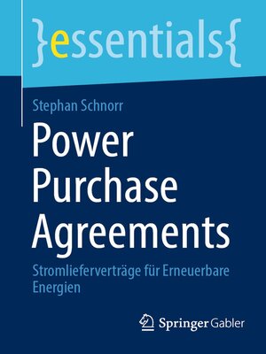 cover image of Power Purchase Agreements